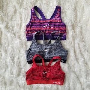Set of 3 Nike Sportsbras (s/m)